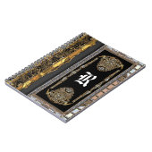 Cheveen französisches barockes Monogramm Notizblock (Linke Seite)