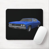 Chevelle 1969 SS: Blaues Ende: Mousepad (Mit Mouse)