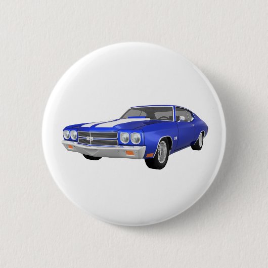 Chevelle 1970 SS: Blaues Ende: Button (Vorderseite)