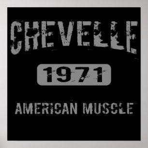 Chevelle amerikanisches Muskel-Plakat 1971 Poster
