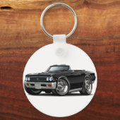 Chevelle Black Convertible 1966 Schlüsselanhänger (Vorderseite)