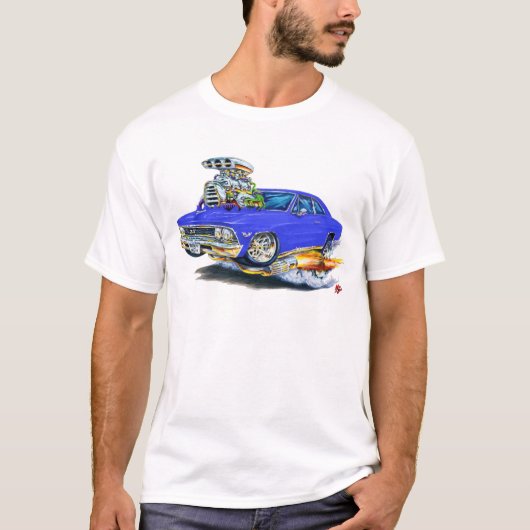 Chevelle Blau-Auto 1966 T-Shirt (Vorderseite)