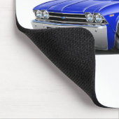 Chevelle Blau-Auto 1969 Mousepad (Ecke)