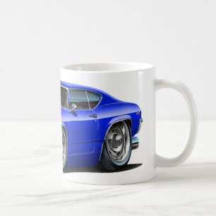 Chevelle Blau-Schwarzes Auto 1968-69 Kaffeetasse