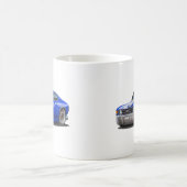 Chevelle Blau-Weißes Auto 1971-72 Kaffeetasse (Mittel)
