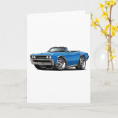 Chevelle blaues Kabriolett 1967 Karte (Gelbe Blume)