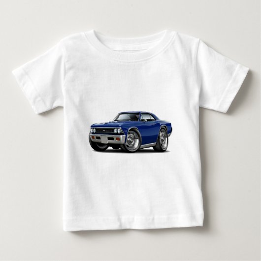Chevelle dunkelblaues Auto 1966 Baby T-shirt (Vorderseite)