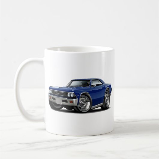 Chevelle dunkelblaues Auto 1966 Kaffeetasse (Links)