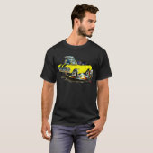 Chevelle Gelb-Schwarzes Spitzenauto 1968-69 T-Shirt (Vorne ganz)
