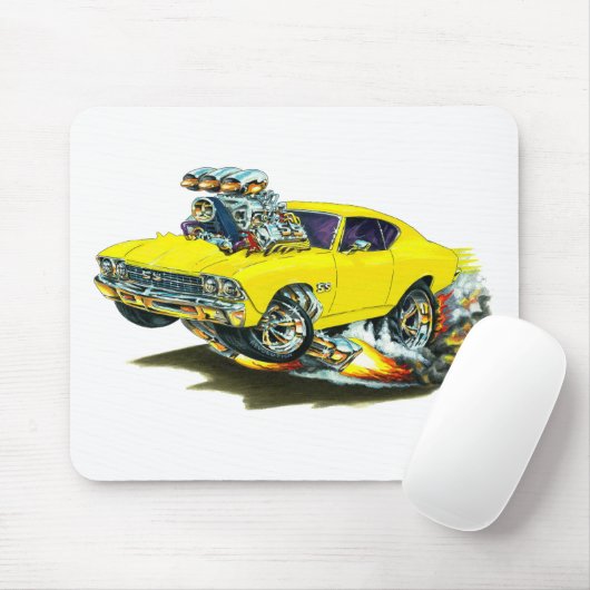 Chevelle gelbes Auto 1968-69 Mousepad (Mit Mouse)
