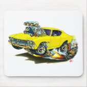 Chevelle gelbes Auto 1968-69 Mousepad (Vorne)