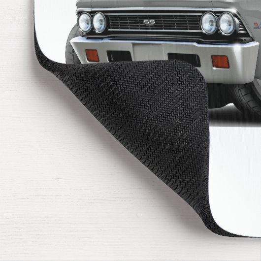 Chevelle Grau-Auto 1966 Mousepad (Ecke)