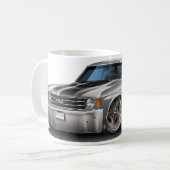 Chevelle Grau-Schwarzes Auto 1971-72 Kaffeetasse (Vorderseite Links)