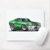 Chevelle Grün-Schwarzes Auto 1970 Mousepad (Mit Mouse)