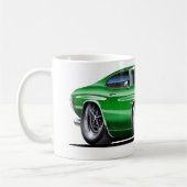 Chevelle Grün-Weißes Auto 1970 Kaffeetasse (Links)