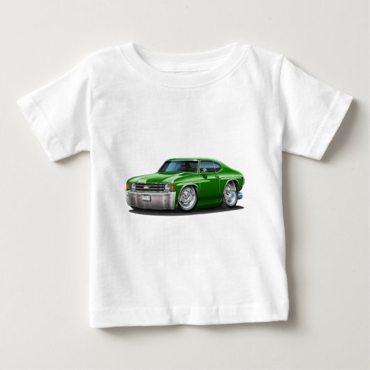 Chevelle grünes Auto 1971-72 Baby T-shirt (Vorderseite)
