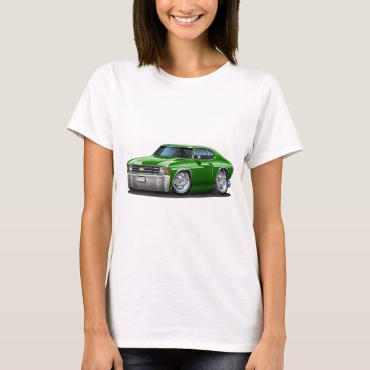 Chevelle grünes Auto 1971-72 T-Shirt (Vorderseite)