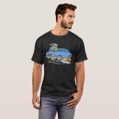 Chevelle hellblaues Auto 1966 T-Shirt (Vorne ganz)