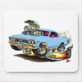 Chevelle hellblaues Auto 1967 Mousepad (Vorne)