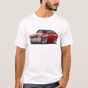 Chevelle Kastanienbraun-Weißes Auto 1971-72 T-Shirt