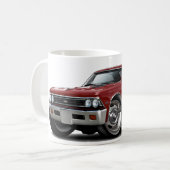 Chevelle kastanienbraunes Auto 1966 Kaffeetasse (Vorderseite Links)