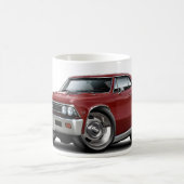 Chevelle kastanienbraunes Auto 1966 Kaffeetasse (Mittel)