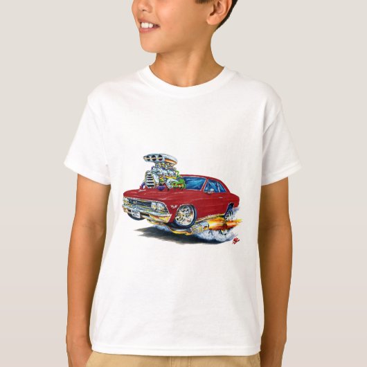 Chevelle kastanienbraunes Auto 1966 T-Shirt (Vorderseite)
