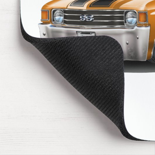 Chevelle Orange-Schwarzes Auto 1971-72 Mousepad (Ecke)