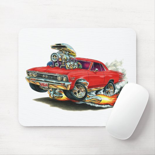 Chevelle Rot-Auto 1967 Mousepad (Mit Mouse)