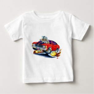 Chevelle Rot-Schwarzes Spitzenauto 1971-72 Baby T-shirt