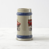 Chevelle Rot-Weißes Auto 1970 Bierglas (Mittel)