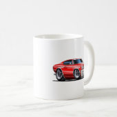 Chevelle Rot-Weißes Auto 1970 Kaffeetasse (VorderseiteRechts)