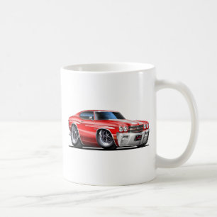Chevelle Rot-Weißes Auto 1970 Kaffeetasse