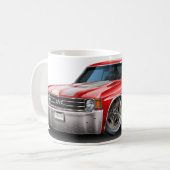 Chevelle Rot-Weißes Auto 1971-72 Kaffeetasse (Vorderseite Links)