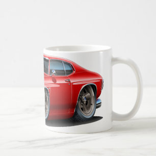 Chevelle Rot-Weißes Auto 1971-72 Kaffeetasse