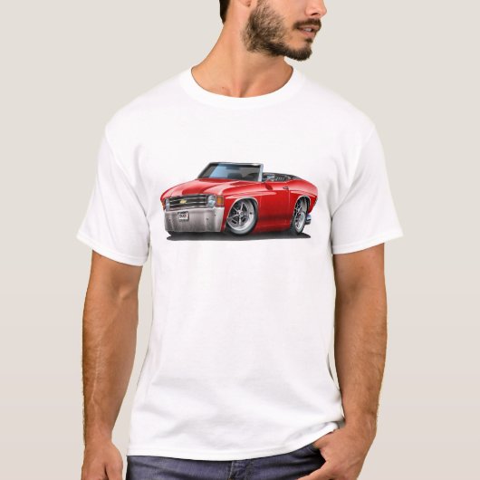 Chevelle rotes Kabriolett 1971-72 T-Shirt (Vorderseite)