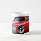 Chevelle rotes weißes Auto 1968 Kaffeetasse (Mittel)