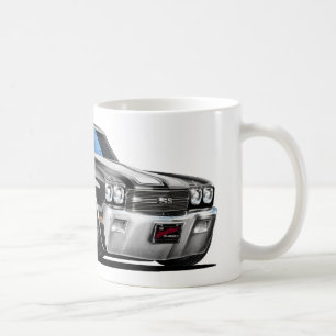 Chevelle Schwarz-weißes Auto 1970 Kaffeetasse