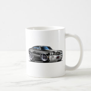 Chevelle Schwarz-weißes Auto 1970 Kaffeetasse