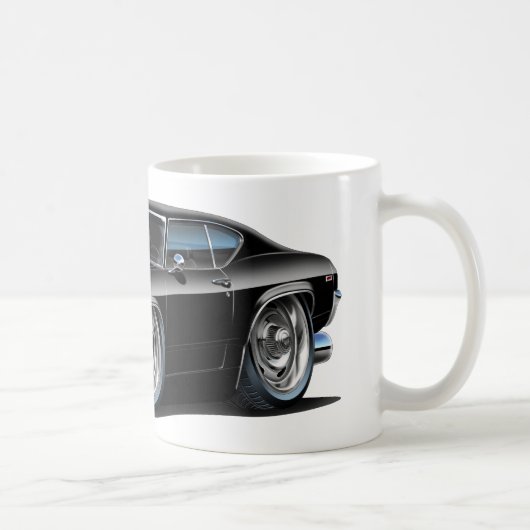Chevelle schwarzes Auto 1968-69 Kaffeetasse (Rechts)