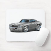 Chevelle Silber-Weißes Auto 1969 Mousepad (Mit Mouse)