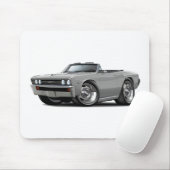 Chevelle silbernes Kabriolett 1967 Mousepad (Mit Mouse)