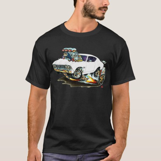 Chevelle Weiß-Auto 1968-69 T-Shirt (Vorderseite)