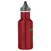 Chever, Clover, Kleeblatt, Irish Green, St Patrick Edelstahlflasche (Links)