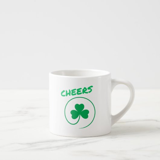 Chever Clover Kleeblatt Irish Green St Patricks Da Espressotasse (Rechts)