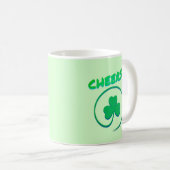 Chever Clover Kleeblatt Irish Green St Patricks Da Kaffeetasse (VorderseiteRechts)