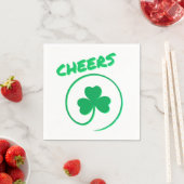 Chever Clover Kleeblatt Irish Green St Patricks Da Serviette (Beispiel)