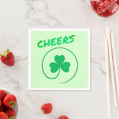Chever Clover Kleeblatt Irish Green St Patricks Da Serviette (Beispiel)