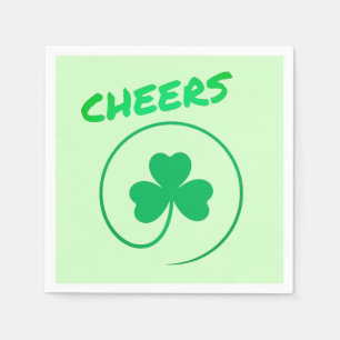 Chever Clover Kleeblatt Irish Green St Patricks Da Serviette