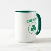 Chever Clover Kleeblatt Irish Green St Patricks Da Tasse (VorderseiteRechts)
